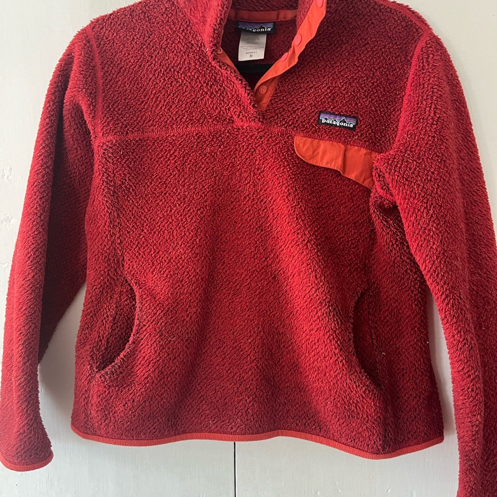 Vintage Patagonia burnt orange Fleece Pullover